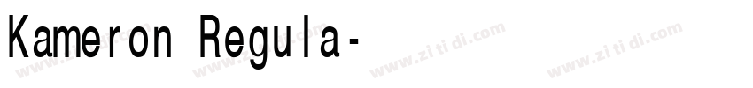 Kameron Regula字体转换